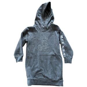 Disney Mickey Mouse Gray Sweatshirt Dress (S)